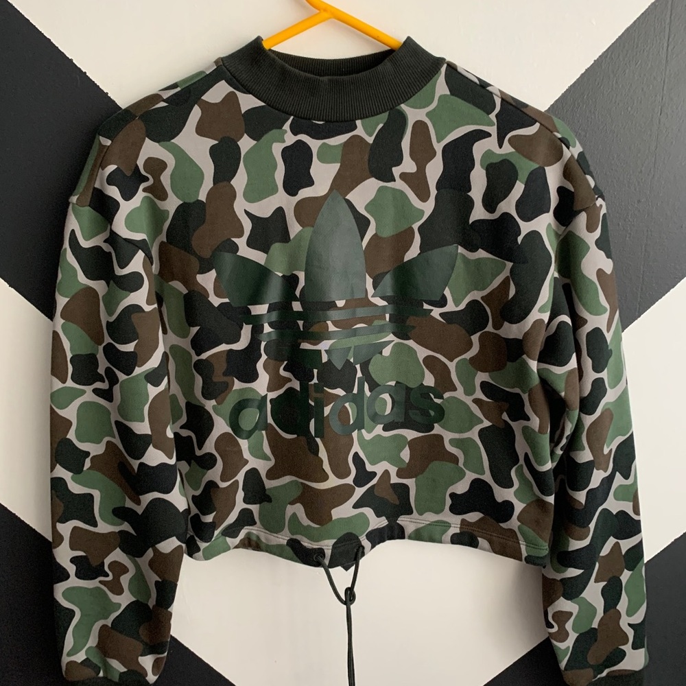 Adidas Camo Crewneck NWT